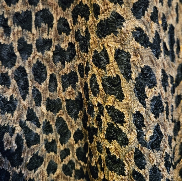 Vintage Artex collection leopard print turtle neck long sleeve shirt size Medium - Picture 7 of 11